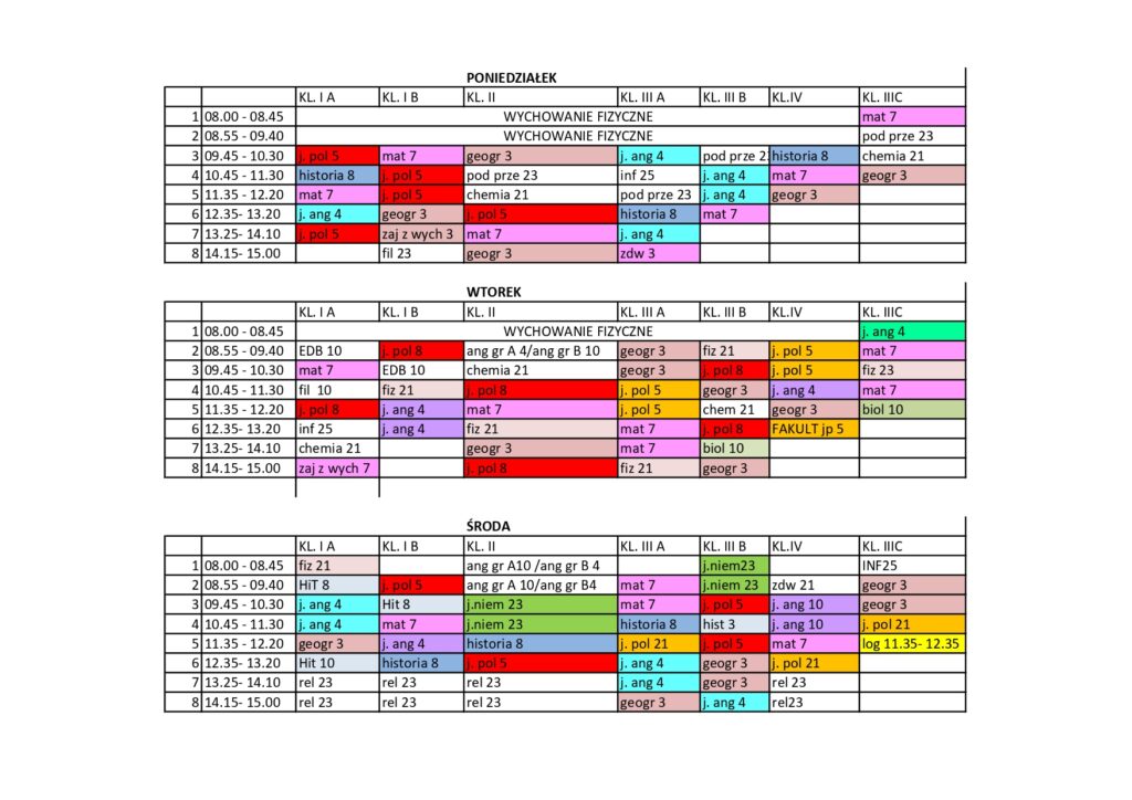 Plan Lekcji Od 10 18 som.edu.pl