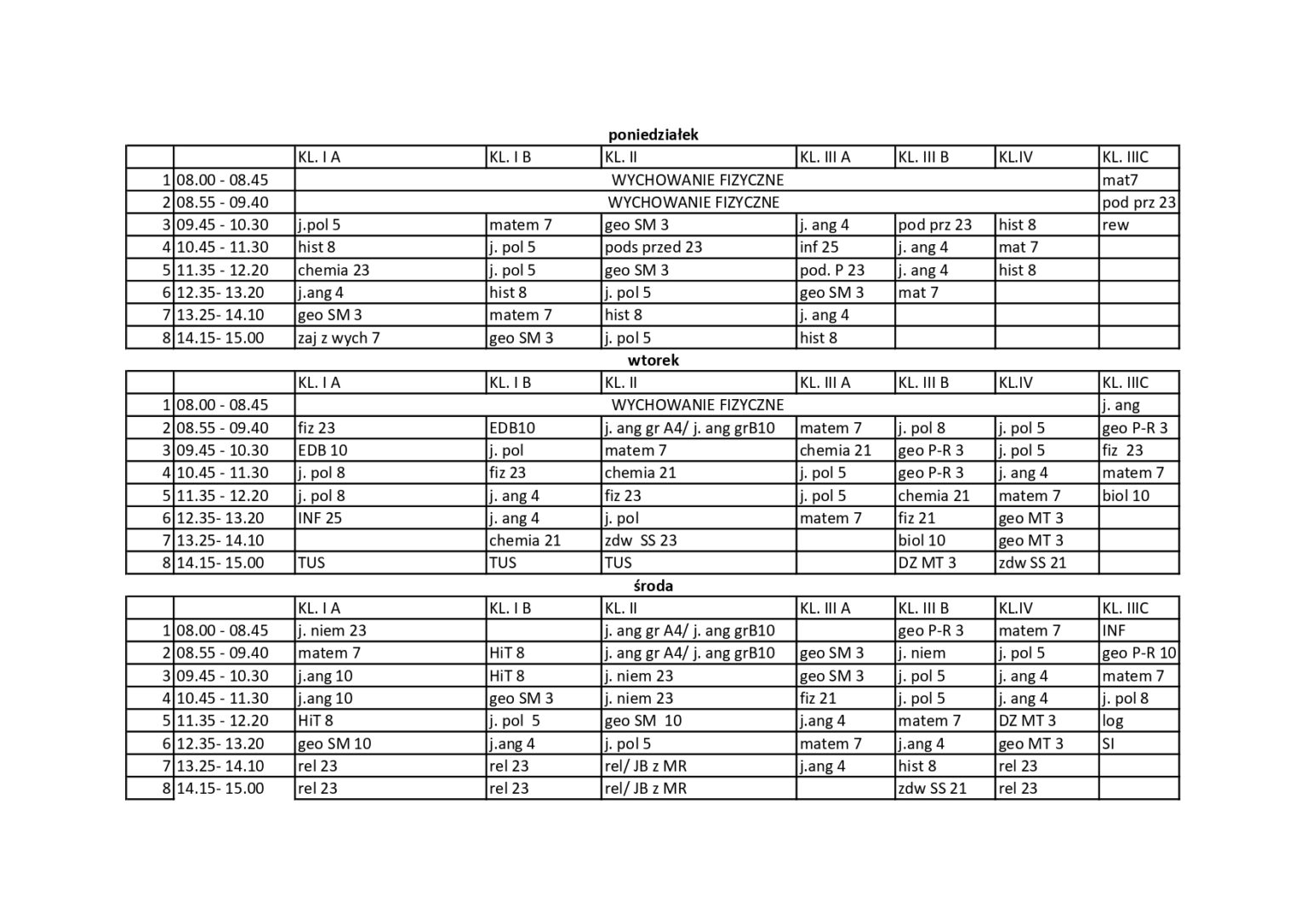 Plan Lekcji Od 10 18 som.edu.pl